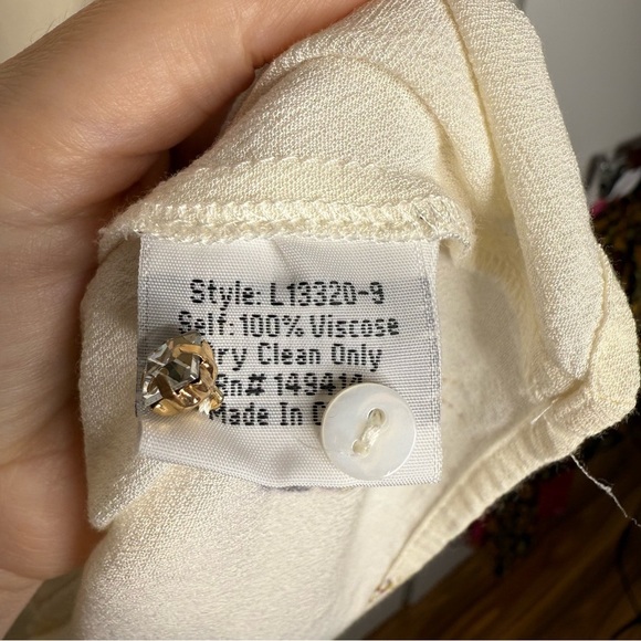 Johnny Was Schofield Button Down Shirt Faces Cream - Large - Picture 7 of 11